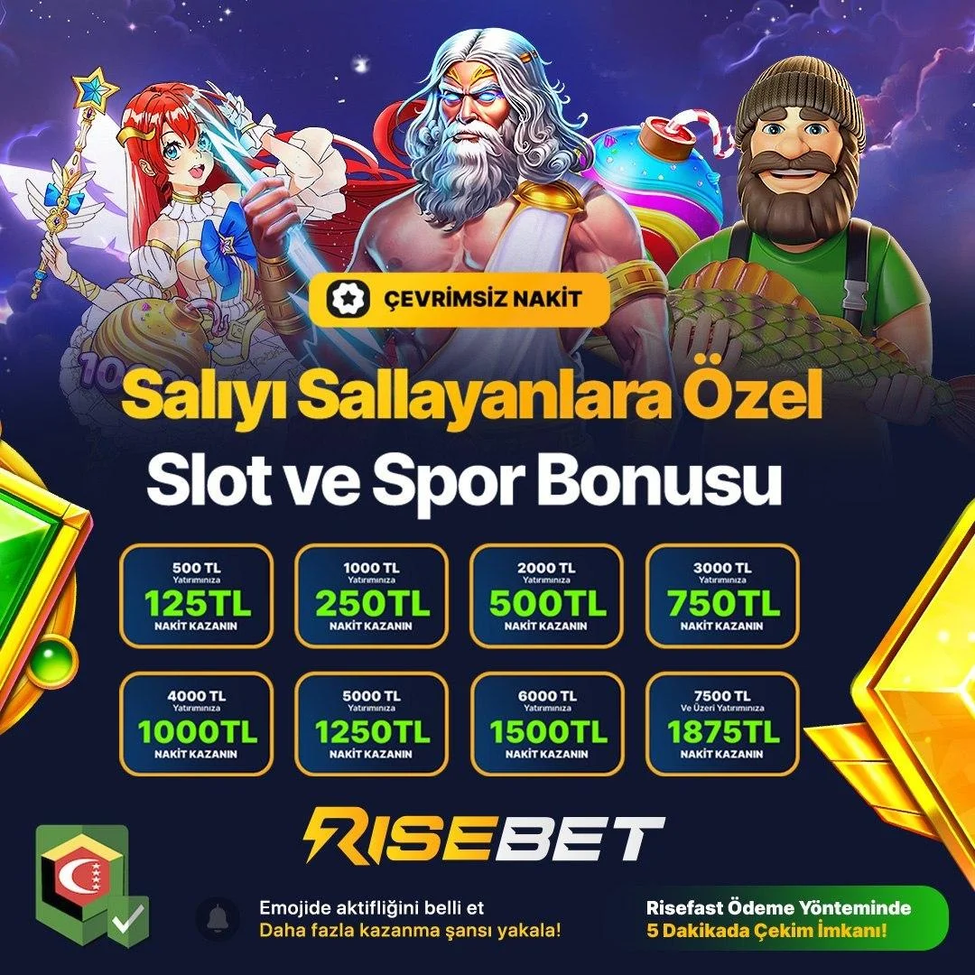 Salı Sallayanlar Özel: Risebet'te %25 Çevrimsiz Nakit Kapma Zamanı!